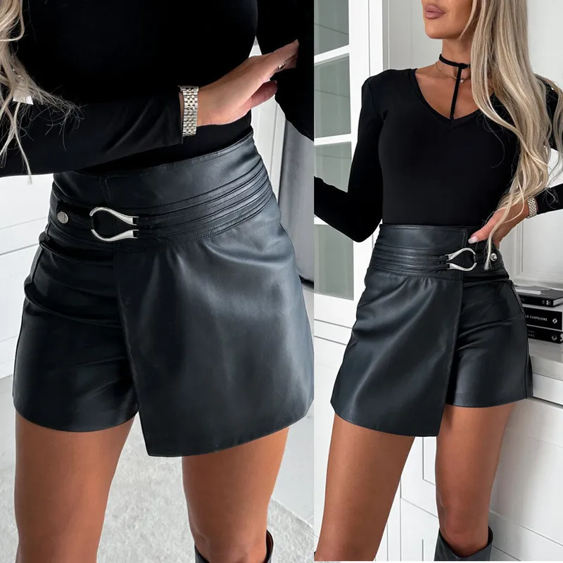 Dark Soul Casual Solid Color Streetwear Shorts - Women's Everyday Style
