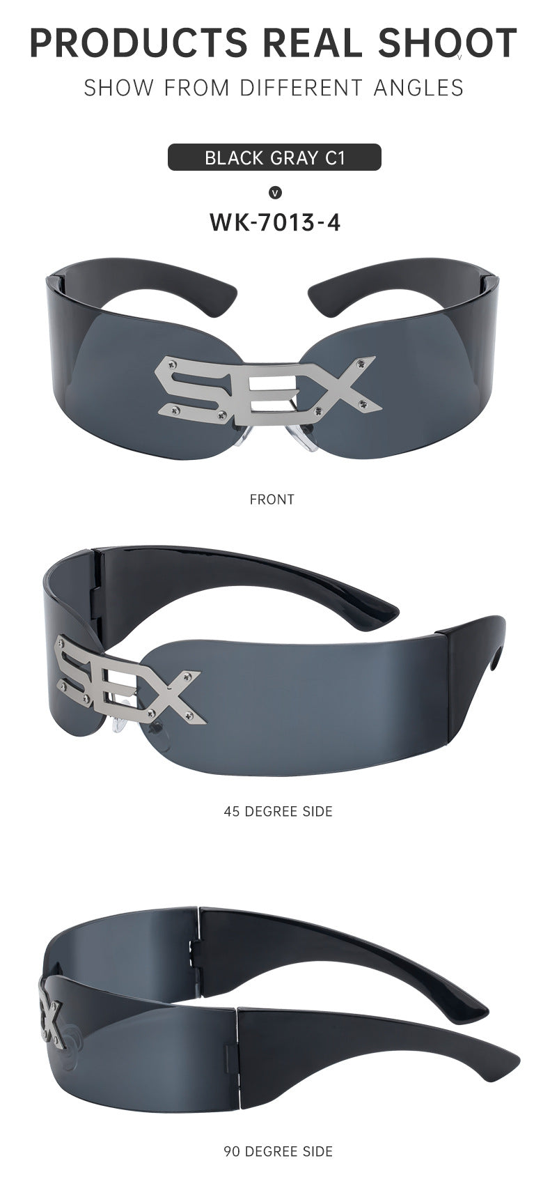 Okulary przeciwsłoneczne sportowe Dark Soul Square Frameless – casualowe, streetwearowe, z ochroną UV400