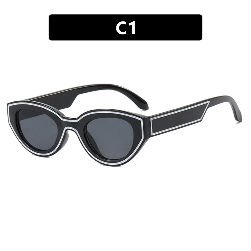 Okulary przeciwsłoneczne Dark Soul Unisex Spot Paint Cat Eye w stylu retro, modne w stylu ulicznym