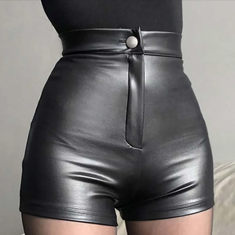 Dark Soul Casual Straight Leg Shorts for Women - Streetwear Zipper Design