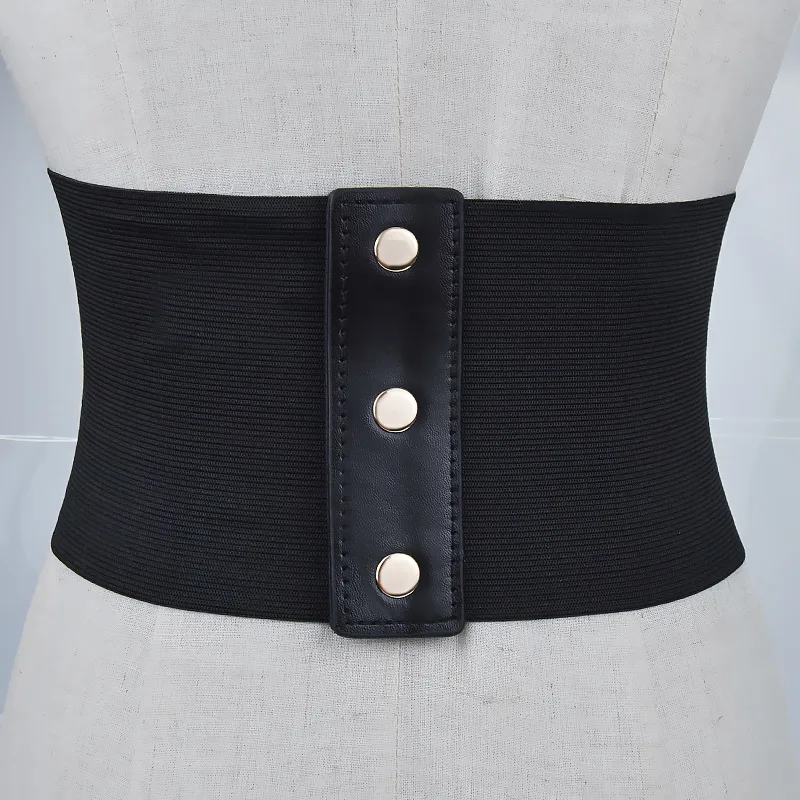 Dark Soul Embroidered PU Leather Belt for Women - Solid Color Elegant Design