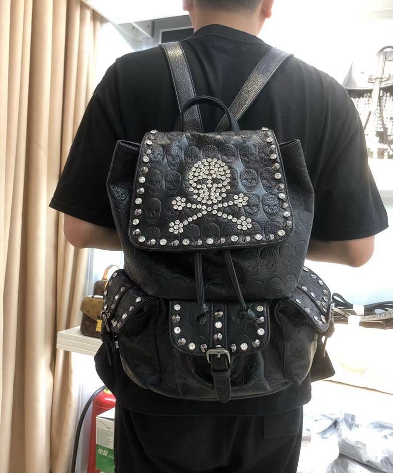 Luksusowy plecak Dark Soul Punk Skeleton dla kobiet – designerska torba szkolna w stylu steampunk 
