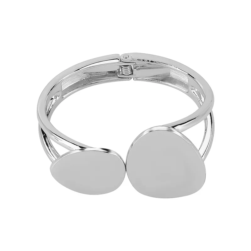 Dark Soul Minimalist Alloy Bangle - Solid Color Design