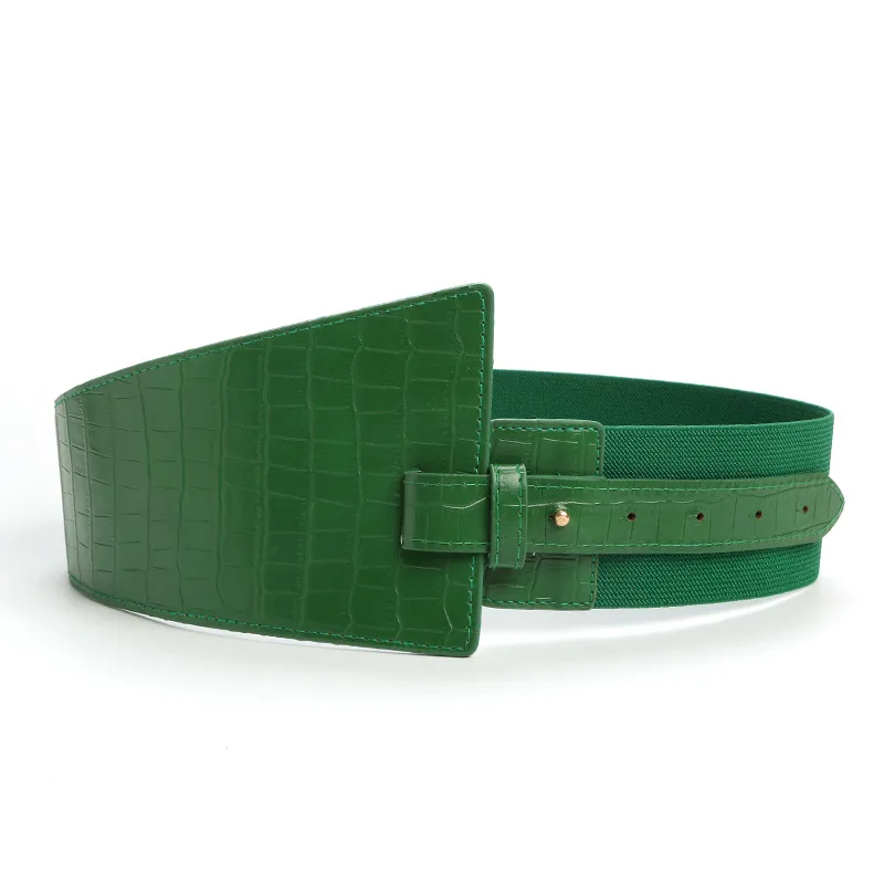 Dark Soul Retro Crocodile PU Leather Belt for Women - Buckle Style