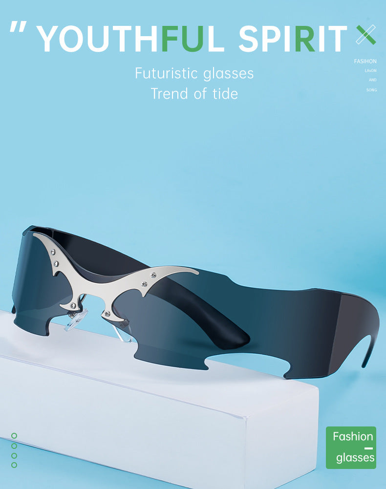 Okulary przeciwsłoneczne sportowe Dark Soul Square Frameless – casualowe, streetwearowe, z ochroną UV400 