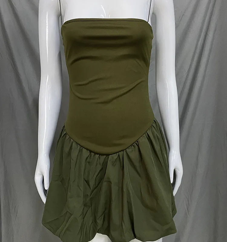 Dark Soul Summer Fashion Women's Sleeveless Sling Dress - New Solid Color Slim Waist