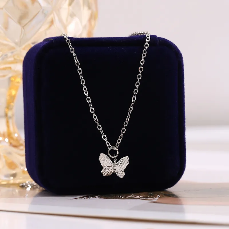 Naszyjnik choker z motylem w stylu vintage Dark Soul dla kobiet – biżuteria ze stopu metali 