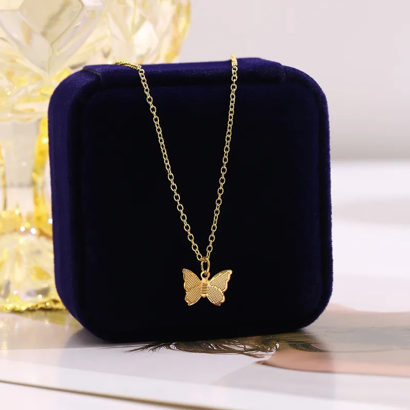 Naszyjnik choker z motylem w stylu vintage Dark Soul dla kobiet – biżuteria ze stopu metali 