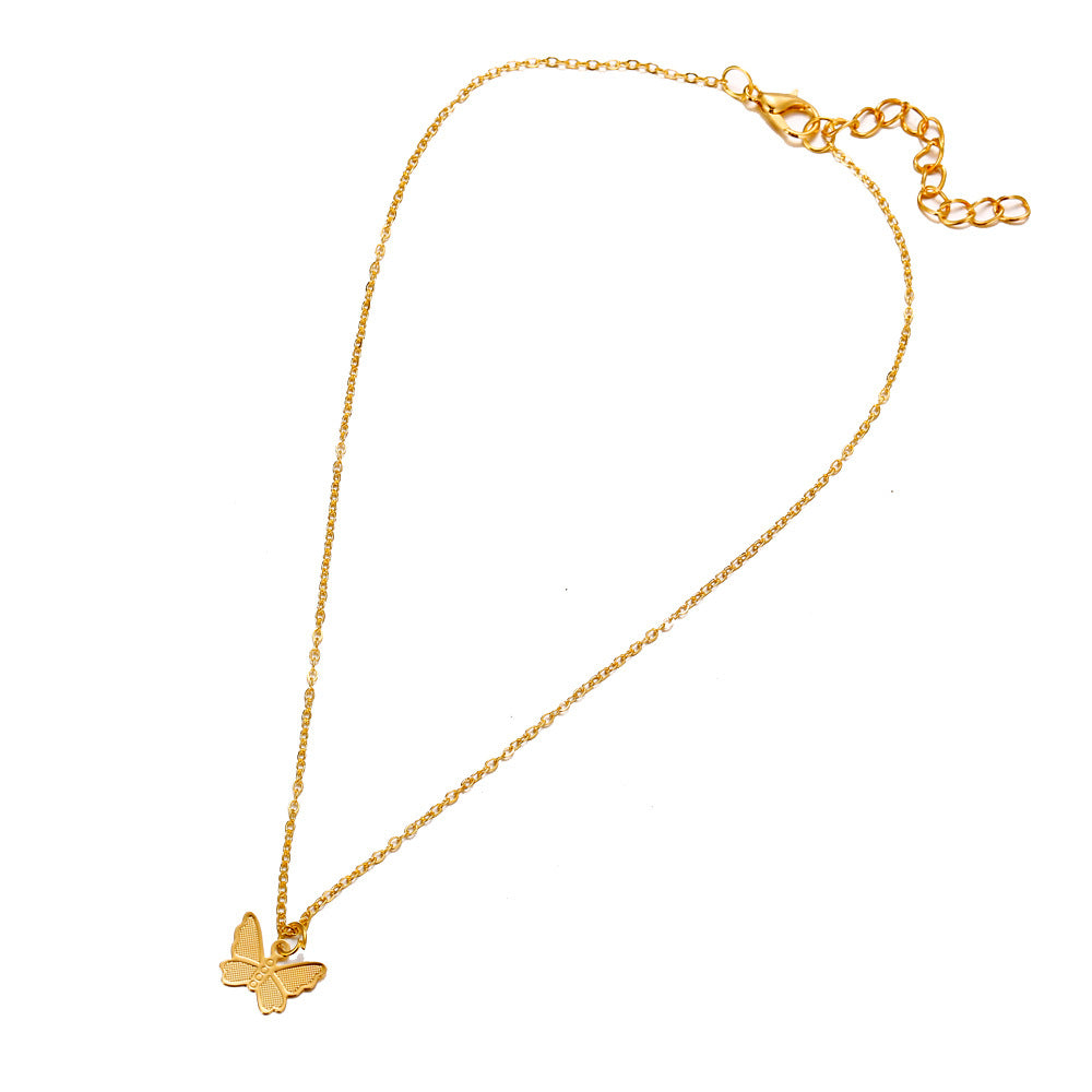Naszyjnik choker z motylem w stylu vintage Dark Soul dla kobiet – biżuteria ze stopu metali 