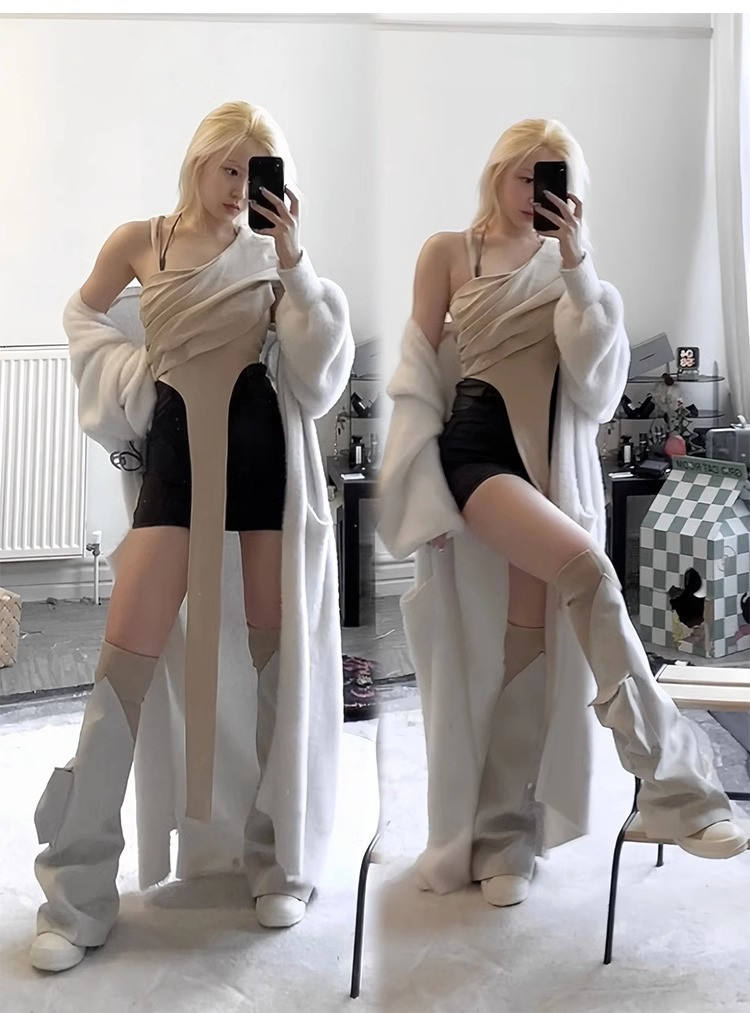 Klasyczne damskie kozaki za kolano Dark Soul: modne, codzienne, długie kozaki