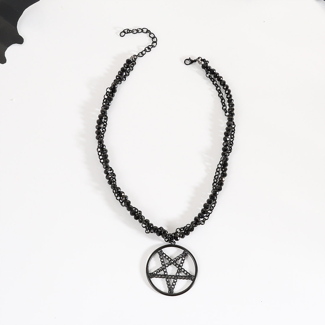 Dark Soul Women's Gothic Retro Pentagram Jewelry - Alloy & Glass Design