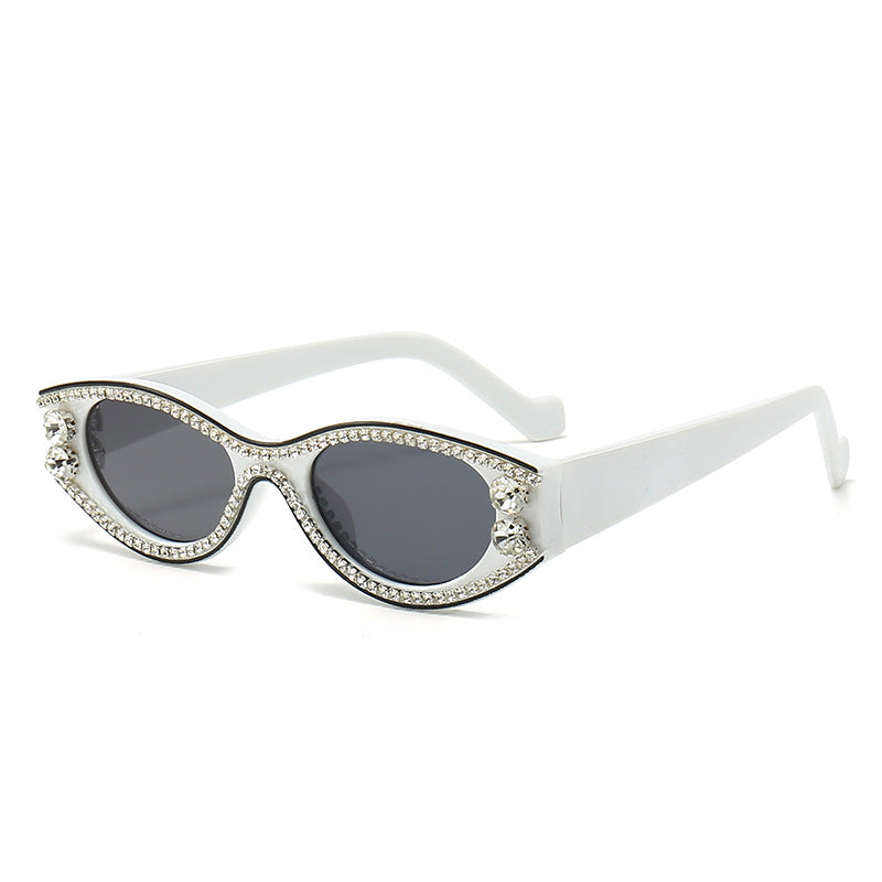 Okulary przeciwsłoneczne damskie Dark Soul Punk Streetwear Cat Eye – pełna oprawka, ochrona UV400 