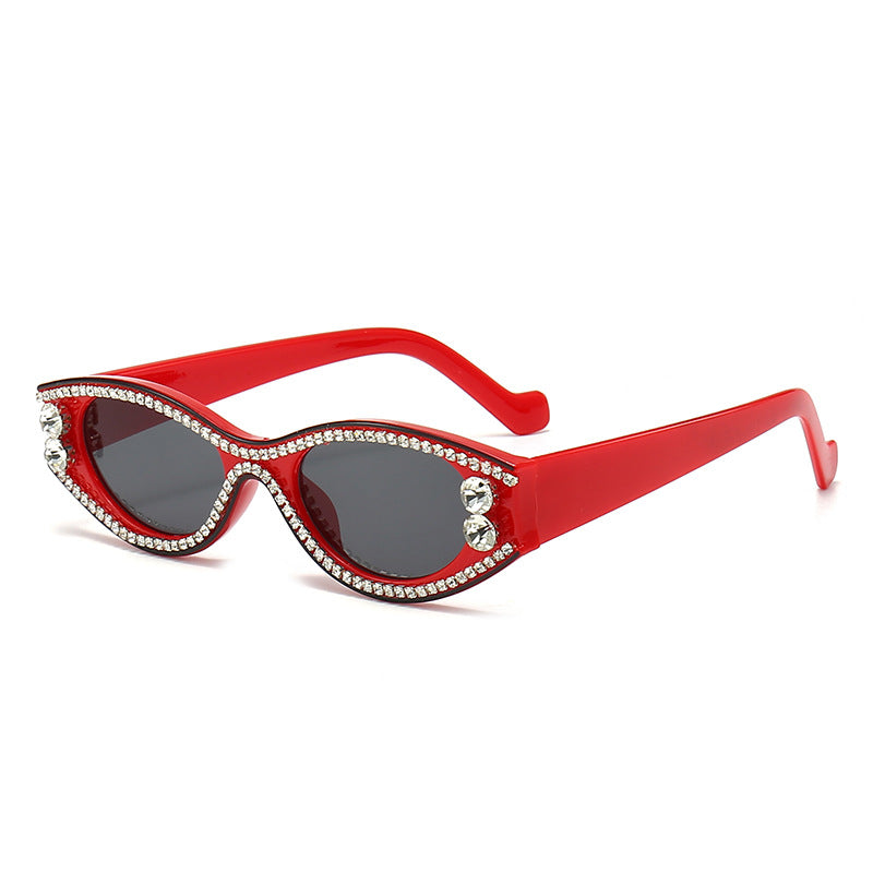 Okulary przeciwsłoneczne damskie Dark Soul Punk Streetwear Cat Eye – pełna oprawka, ochrona UV400 