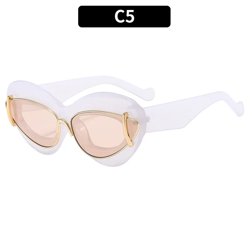 Okulary przeciwsłoneczne Dark Soul Retro Leopard o specjalnym kształcie – ochrona UV400
