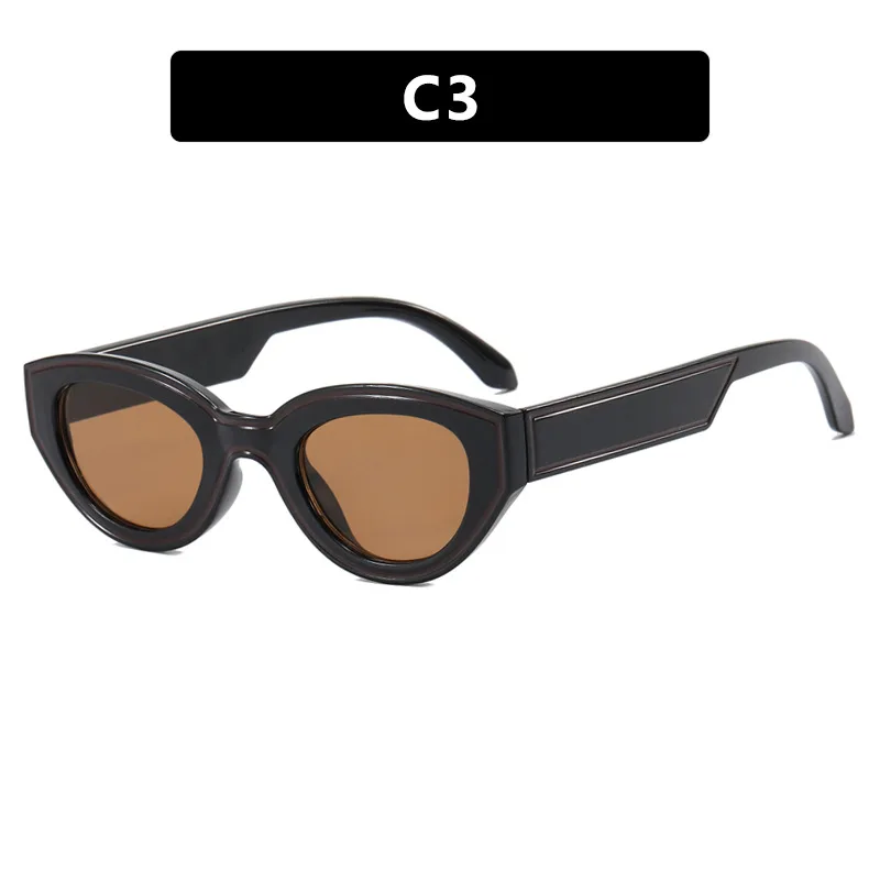 Okulary przeciwsłoneczne Dark Soul Unisex Spot Paint Cat Eye w stylu retro, modne w stylu ulicznym 