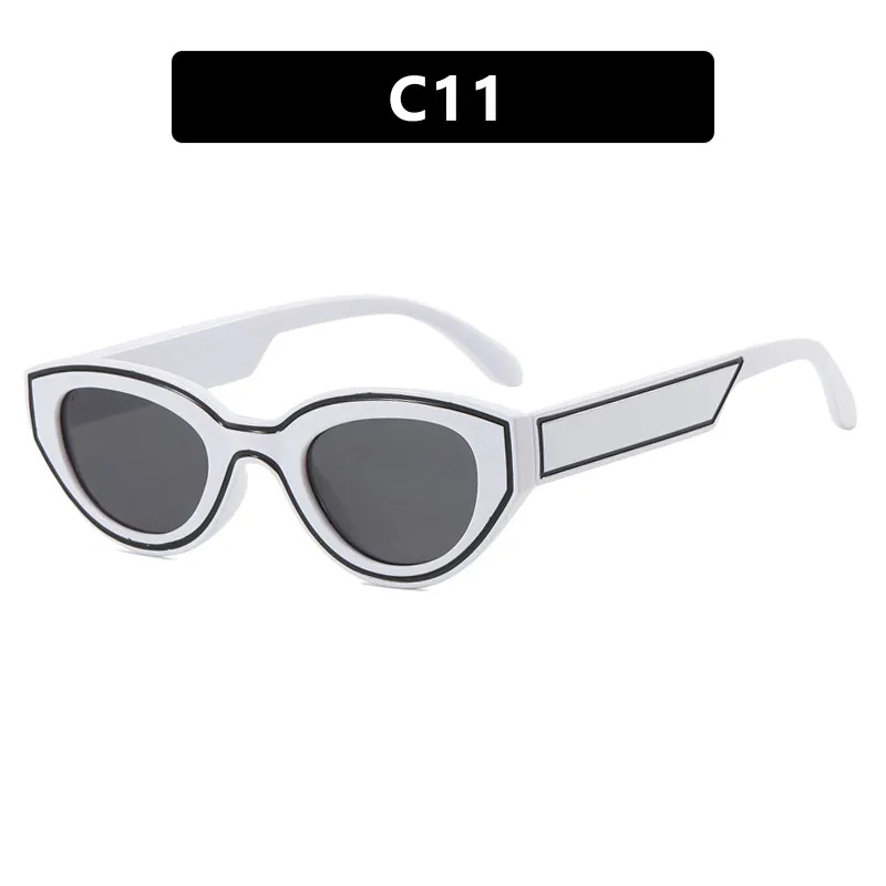 Okulary przeciwsłoneczne Dark Soul Unisex Spot Paint Cat Eye w stylu retro, modne w stylu ulicznym 