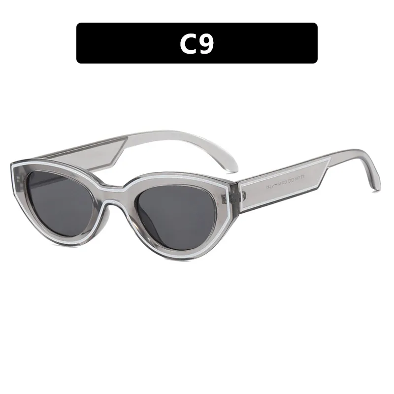 Okulary przeciwsłoneczne Dark Soul Unisex Spot Paint Cat Eye w stylu retro, modne w stylu ulicznym 