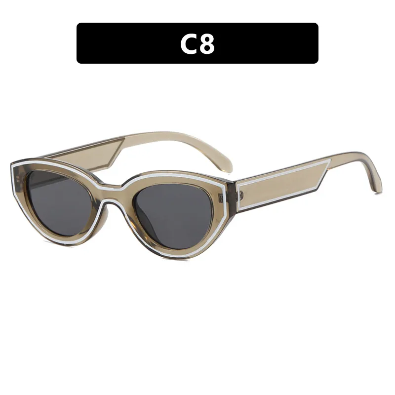 Okulary przeciwsłoneczne Dark Soul Unisex Spot Paint Cat Eye w stylu retro, modne w stylu ulicznym 