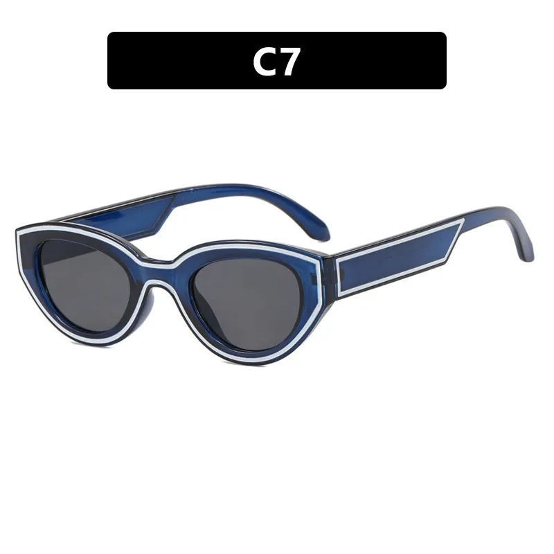 Okulary przeciwsłoneczne Dark Soul Unisex Spot Paint Cat Eye w stylu retro, modne w stylu ulicznym 
