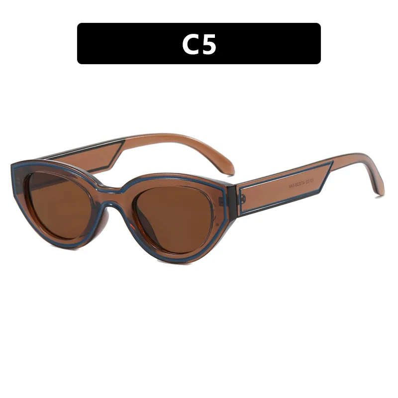 Okulary przeciwsłoneczne Dark Soul Unisex Spot Paint Cat Eye w stylu retro, modne w stylu ulicznym 
