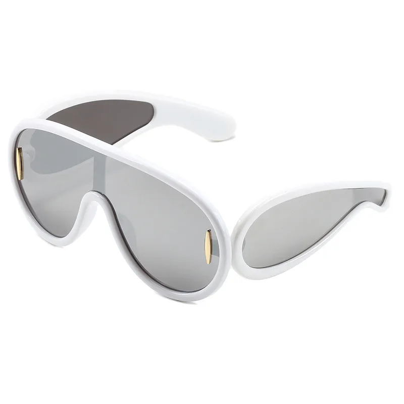 Okulary przeciwsłoneczne damskie Dark Soul Flame Shape Full Frame z ochroną UV400 i soczewkami PC 