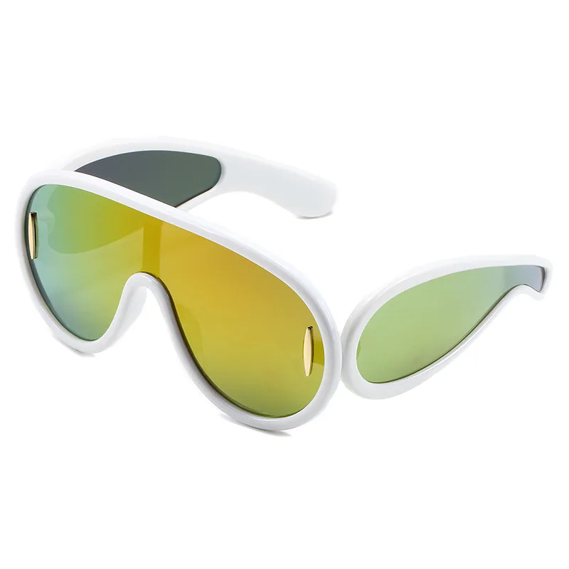 Okulary przeciwsłoneczne damskie Dark Soul Flame Shape Full Frame z ochroną UV400 i soczewkami PC 