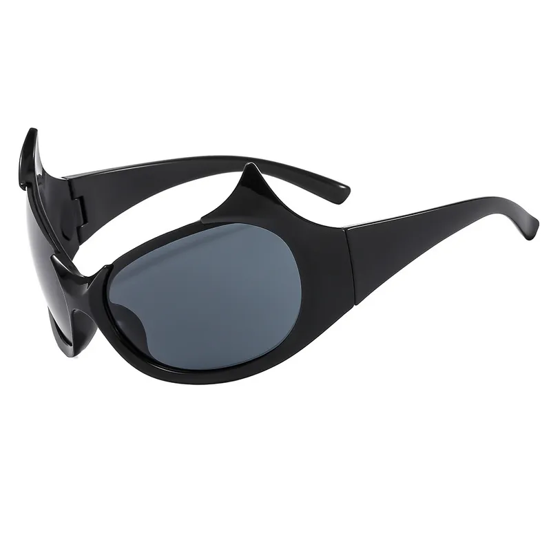 Okulary przeciwsłoneczne damskie Dark Soul Novelty Punk Irregular z pełną ramką i ochroną UV400 