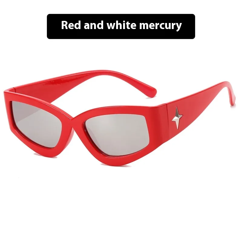 Okulary przeciwsłoneczne damskie Dark Soul Punk Street Special-Shaped – pełna oprawka, ochrona UV400 