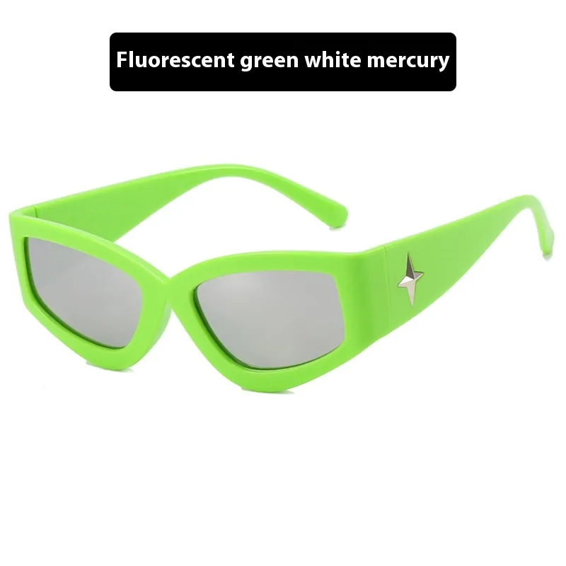 Okulary przeciwsłoneczne damskie Dark Soul Punk Street Special-Shaped – pełna oprawka, ochrona UV400 